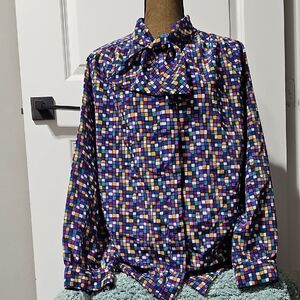 Haberdashery Vintage Colorful Blouse